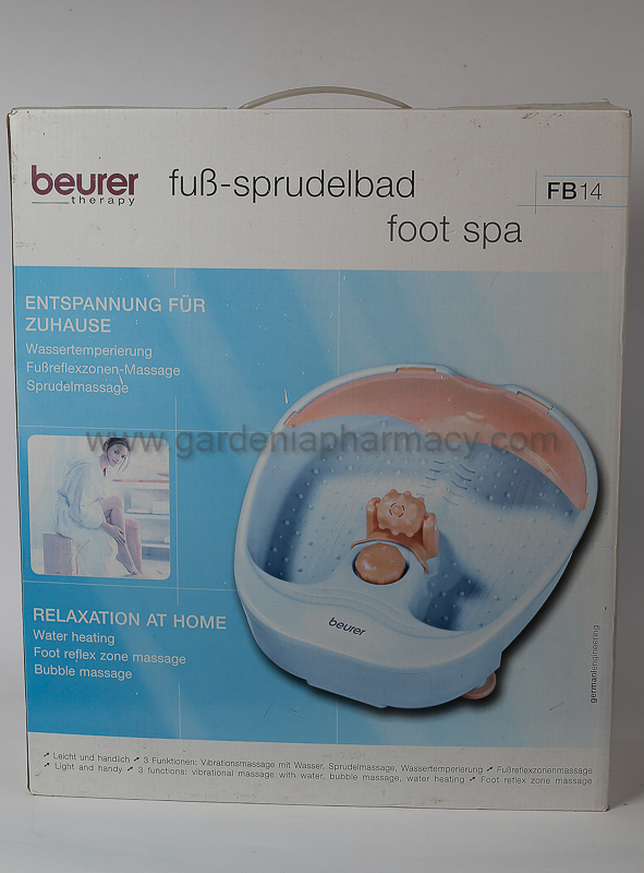 redaktionelle mangel Paine Gillic BEURER Bubble foot Spa and Bubble Massage FB 14 - Gardenia Pharmacy