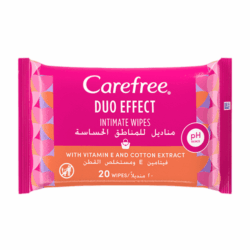 CAREFREE DUO EFFECT INTIMATE 20 WIPES