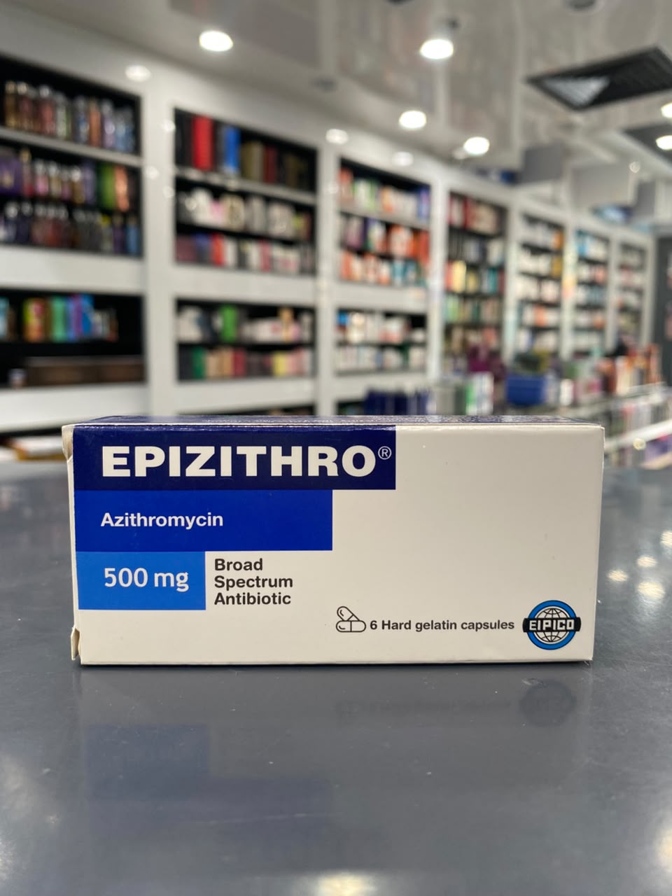 EPIZITHRO AZITHROMYCIN 500 MG 3 CAPS EPIZITHRO AZITHROMYCIN 500 MG 3 CAPS
